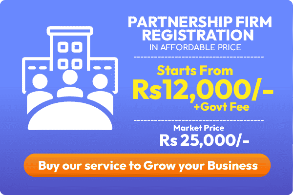 Partnership Firm Registration in affordable price-12,000rs